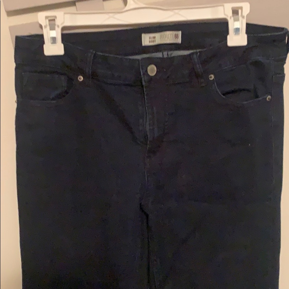 Dark denim jeans